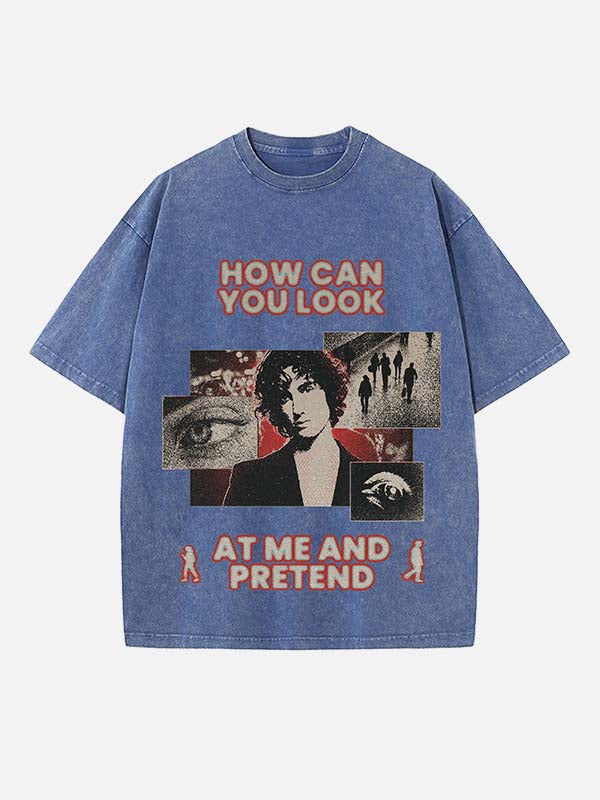 Sombr Print Round Neck T-shirt