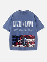 Kendrick Lamar Print Round Neck T-shirt
