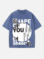 Ed Sheeran Print Round Neck T-shirt