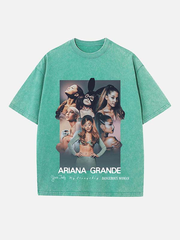 Ariana Grande Print Round Neck T-shirt