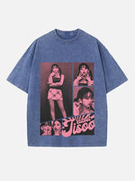 BLACKPINK Jisoo Print Round Neck T-shirt
