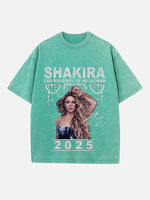 Shakira Print Round Neck T-shirt