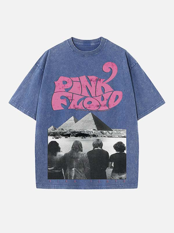 Pink Floyd Print Round Neck T-shirt