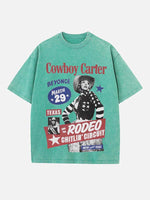 Beyoncé Print Round Neck T-shirt