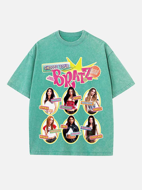 KATSEYE Print Round Neck T-shirt