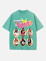 KATSEYE Print Round Neck T-shirt