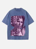 Raye Print Round Neck T-shirt