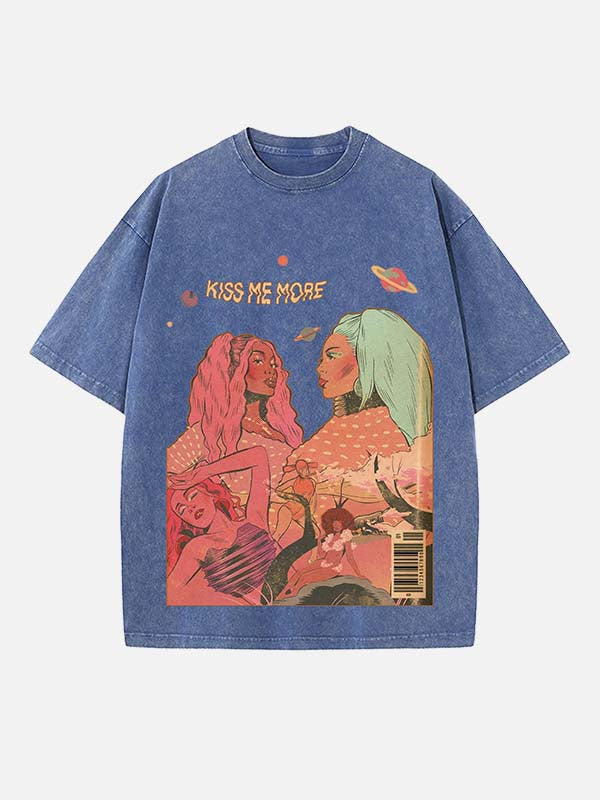 Doja Cat Print Round Neck T-shirt