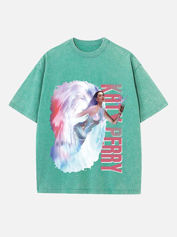 Katy Perry Print Round Neck T-shirt