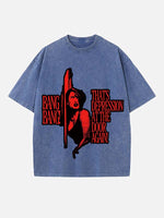 Raye Print Round Neck T-shirt