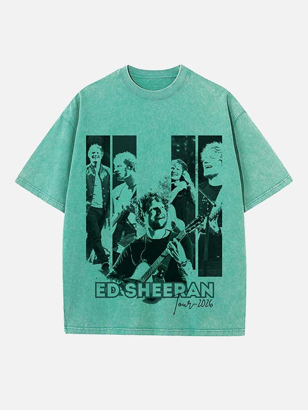Ed Sheeran Print Round Neck T-shirt