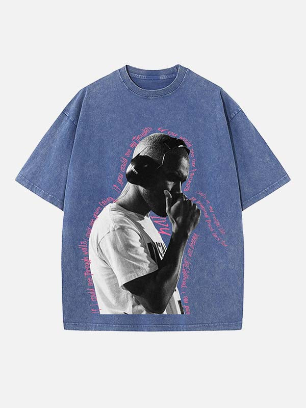 Frank Ocean Print Round Neck T-shirt