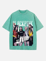 BLACKPINK Print Round Neck T-shirt
