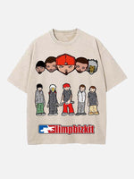 Limp Bizkit Print Round Neck T-shirt