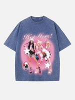 Aespa Print Round Neck T-shirt