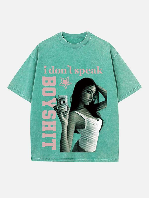 Madison Beer Print Round Neck T-shirt