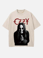 Black Sabbath Print Round Neck T-shirt