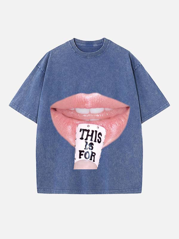 TWICE Print Round Neck T-shirt