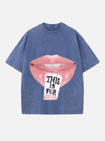 TWICE Print Round Neck T-shirt