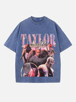Kanye West Print Round Neck T-shirt