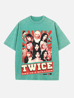 TWICE Print Round Neck T-shirt