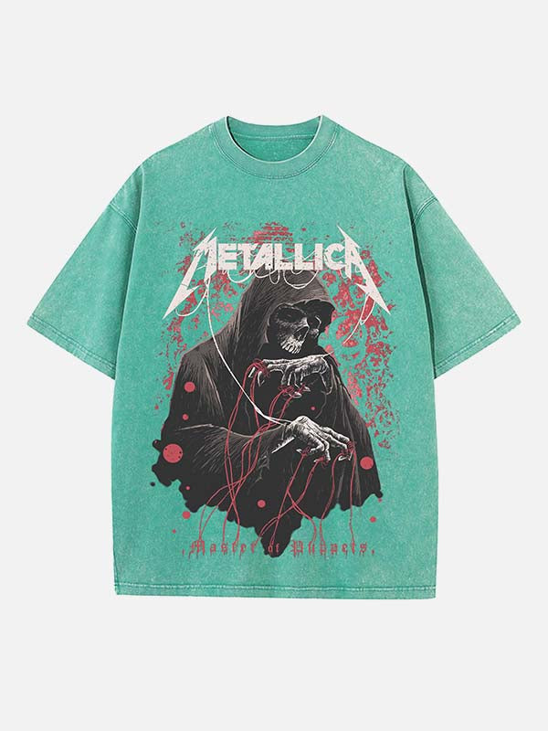 Metallica Print Round Neck T-shirt
