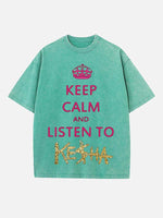 Kesha Print Round Neck T-shirt