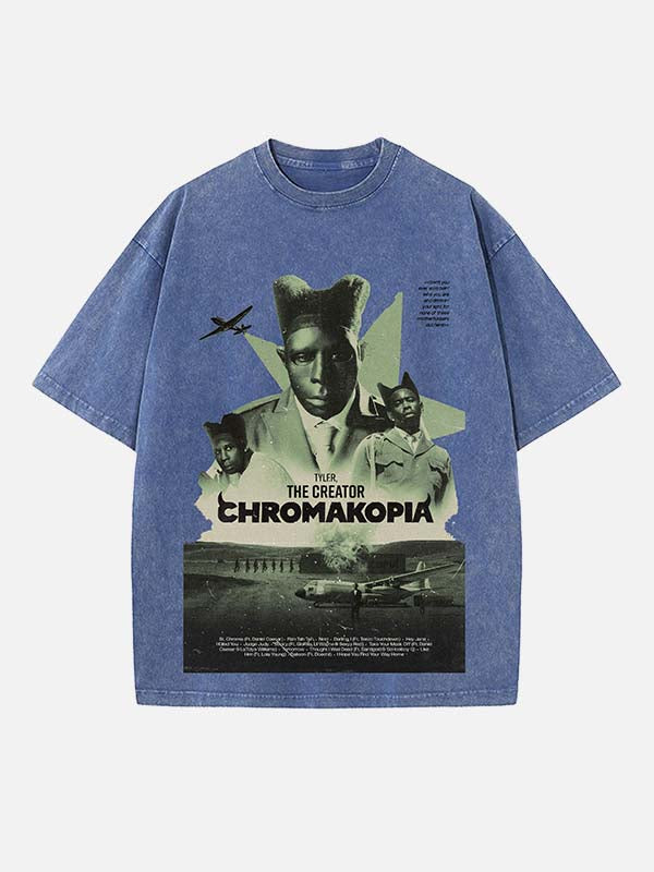 Tyler, The Creator Print Round Neck T-shirt