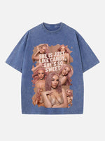 Doja Cat Print Round Neck T-shirt