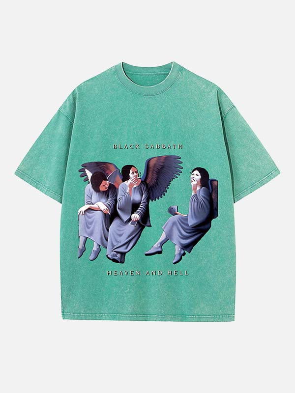 Black Sabbath Print Round Neck T-shirt