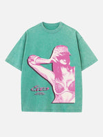 Tate McRae Print Round Neck T-shirt