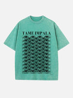 Tame Impala Print Round Neck T-shirt