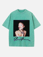 Ariana Grande Print Round Neck T-shirt
