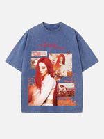 BLACKPINK Jennie Print Round Neck T-shirt