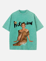 Jennifer Lopez Round Neck T-shirt