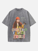 Chappell Roan Print Round Neck T-shirt