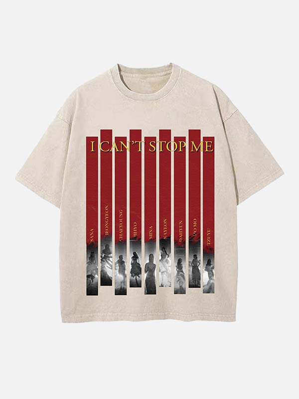 TWICE Print Round Neck T-shirt