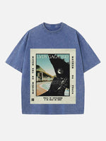 Lady Gaga Print Round Neck T-shirt