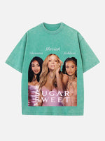 Mariah Carey Print Round Neck T-shirt