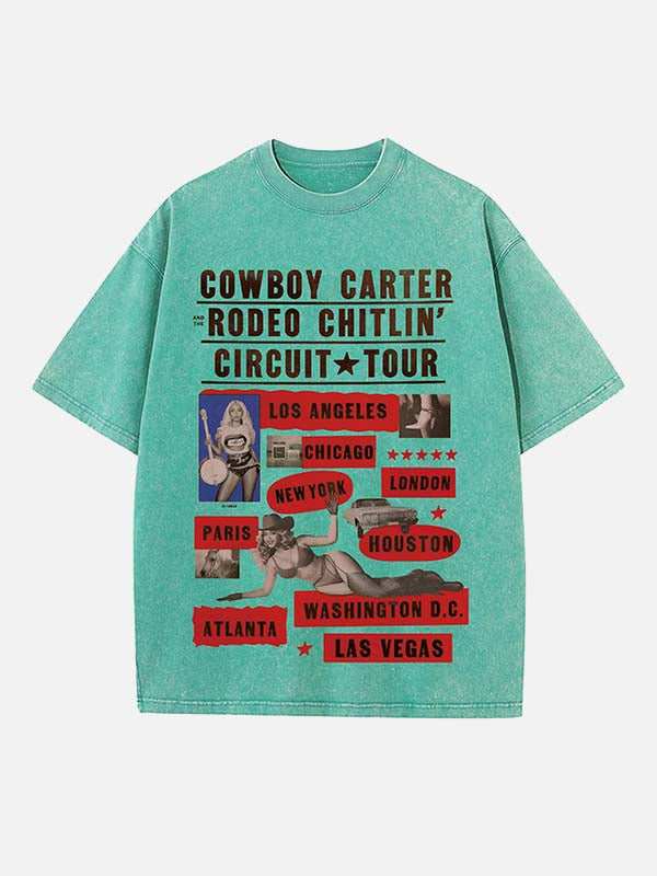 Beyoncé Print Round Neck T-shirt