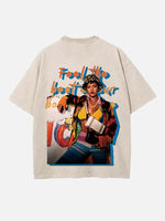 Rihanna Print Round Neck T-shirt