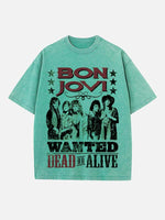 Bon Jovi Print Round Neck T-shirt