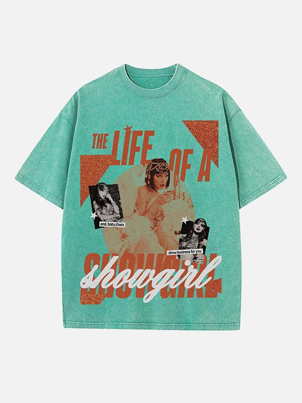 Taylor Swift Print Round Neck T-shirt
