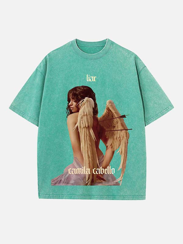 Camila Cabello Print Round Neck T-shirt
