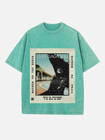 Lady Gaga Print Round Neck T-shirt