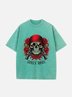 GUNS N' ROSES Print Round Neck T-shirt
