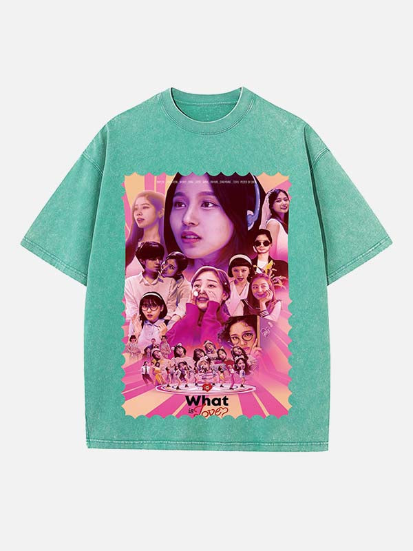 TWICE Print Round Neck T-shirt