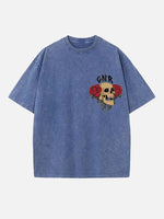 GUNS N' ROSES Print Round Neck T-shirt