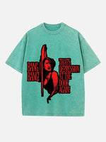 Raye Print Round Neck T-shirt