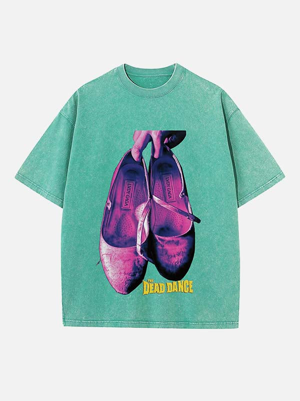 Lady Gaga Print Round Neck T-shirt